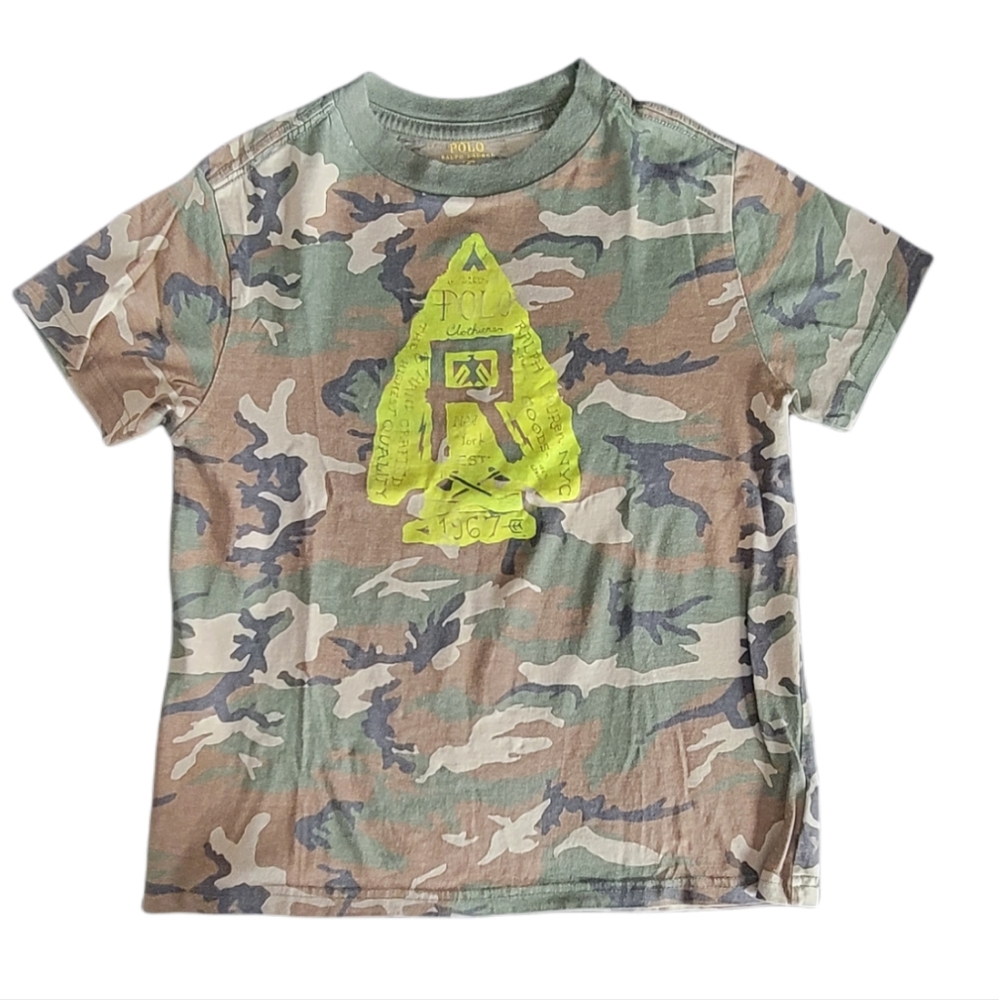 Polo Ralph Lauren Camouflage T-shirt, Little Boy Size 7